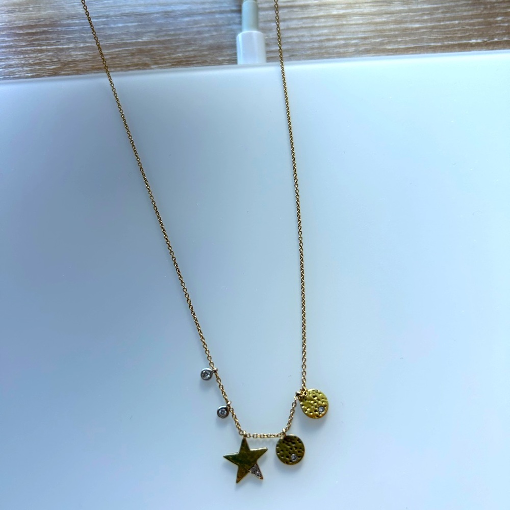 Meira T 18K gold and diamond necklace